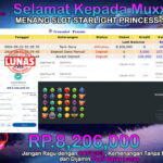 BUKTI JACKPOT SLOT STARLIGHT PRINCESS 1000 TERPERCAYA DI INDONESIA TGL 22-09-2024