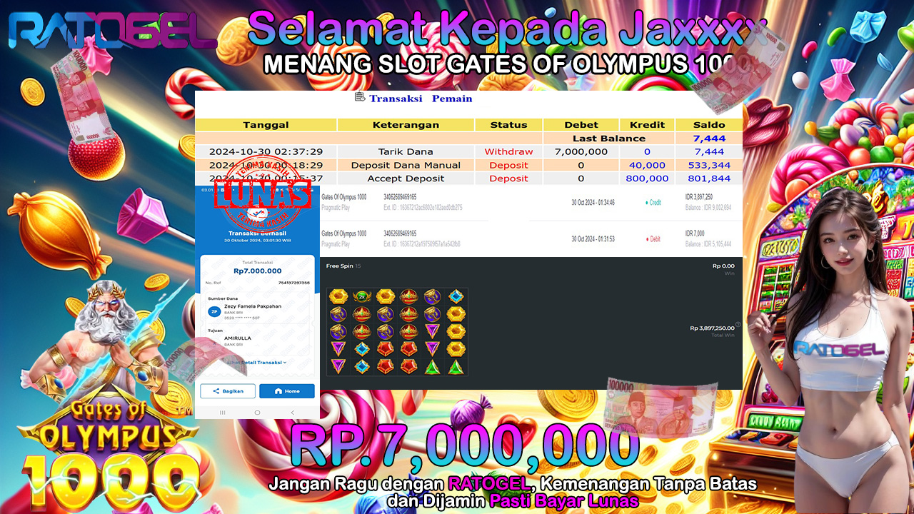 BUKTI JACKPOT SLOT GATES OF OLYMPUS 1000 TERPERCAYA DI INDONESIA TGL 30-10-2024