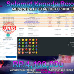 BUKTI JACKPOT SLOT STARLIGHT PRINCESS TERPERCAYA DI INDONESIA TGL 02-10-2024