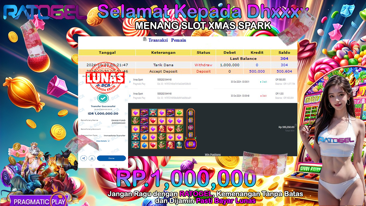 BUKTI JACKPOT SLOT XMAS SPARK TERPERCAYA DI INDONESIA TGL 30-10-2024