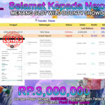 BUKTI JACKPOT SLOT WILD BOUNTY SHOWDOWN TERPERCAYA DI INDONESIA TGL 10-10-2024