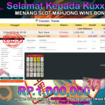 BUKTI JACKPOT SLOT MAHJONG WINS BONUS TERPERCAYA DI INDONESIA TGL 21-10-2024