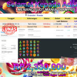 BUKTI JACKPOT SLOT MANIA OLYMPUS TERPERCAYA DI INDONESIA TGL 06-10-2024