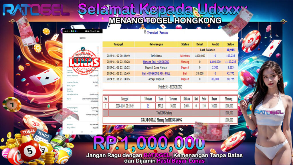 BUKTI JACKPOT TOGEL HONGKONG TERPERCAYA DI INDONESIA TGL 02-11-2024